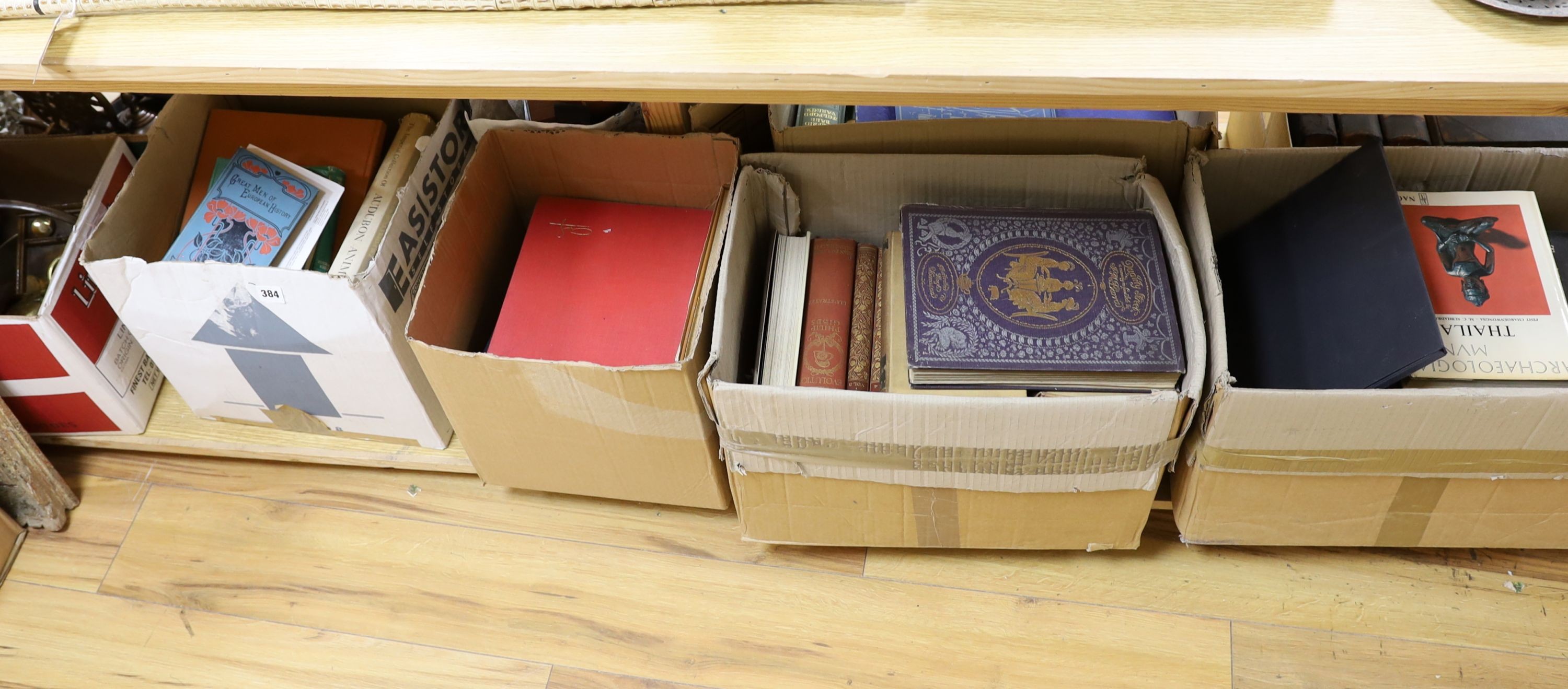 A large quantity of mixed books